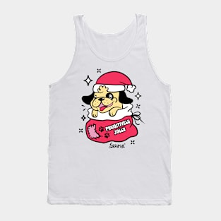 Pawsitively Jolly puppy Tank Top